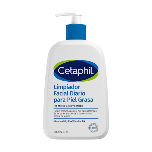 Limpiador Facial Cetaphil Piel Grasa Diario Frasco x 473 ml