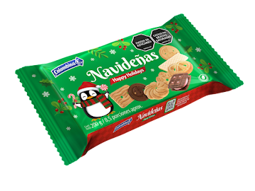 Galletas Navideñas Colombina Surtidas Caja x 200 gr  