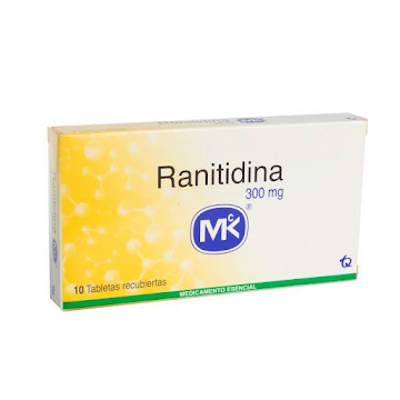 Ranitidina MK 300 mg Caja x 10 Tabletas  