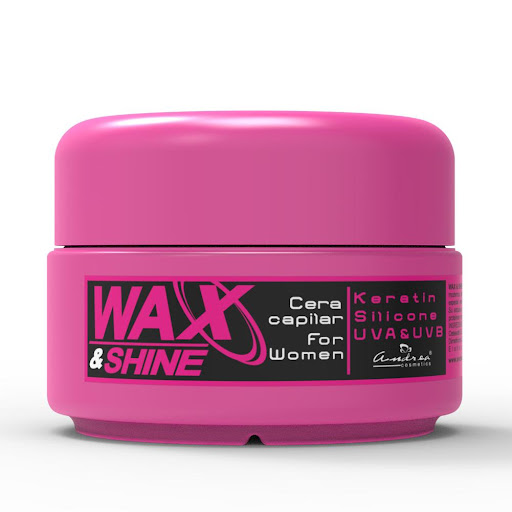 Cera Capilar Wax And Shine For Woman ANDREA COSMETICS  x 1 Diseñada para moldear el cabello y brindar fijación a los peinados, además cuenta con efectivos componentes los cuales previenen el daño y le brindan un cuidado especial antes, durante y después de la