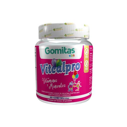Vitcalpro Gomas para Niños x60 – Defensas y Salud NATURAL HEALTH GOMAS x 1 Suplemento en gomitas formulado para apoyar el sistema inmune, contribuir al crecimiento saludable y fortalecer el bienestar general de los niños.
