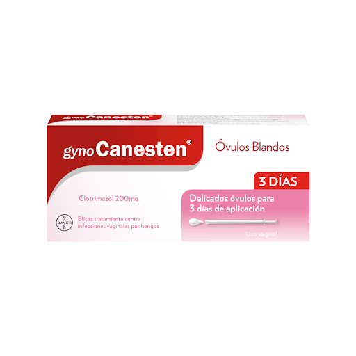 Gynocanesten Clotrimazol 200 mg Bayer Caja x 3 Óvulos