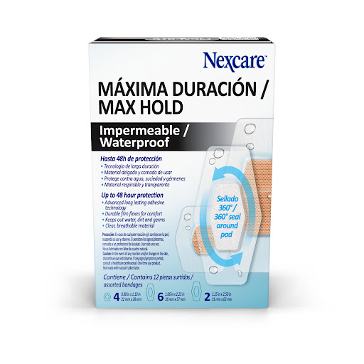Curas Maxhold 3M Nexcare Surtida Caja x 12 und