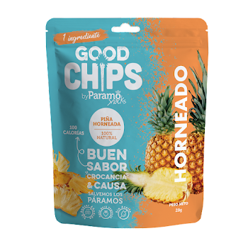Baked Chips Piña Páramo Snacks x 28 gr  
