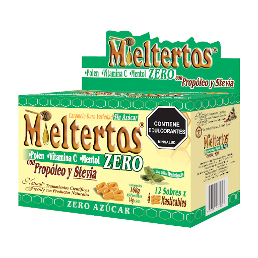 Mieltertos Zero Pastillas Natural Freslhy Sobre x 4 und