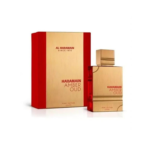 AL HARAMAIN AMBER OUD RUBY EDITION 100ML AL HARAMAIN AL HARAMAIN AMBER OUD RUBY EDITION 100ML x 100 ML fragancia de la familia olfativa Oriental Amaderada para Hombres y Mujeres. Esta fragrancia es nueva. Amber Oud Ruby Edition se lanzó en 2022. Las Notas de Salida son azafrán y almendra amarga; las No