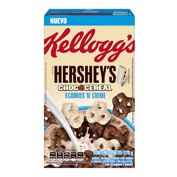 Cereal Kelloggs Hersheys Cookies Cream Caja x 270 gr  