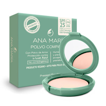 Polvo Compacto Ana María Spf 25 Perla x 15 gr  