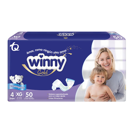 Pañal Winny Gold Etapa 4 XG Paquete x 50 und