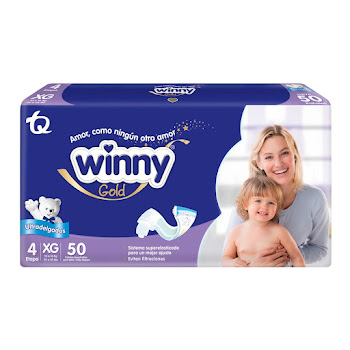 Pañal Winny Gold Etapa 4 XG Paquete x 50 und  