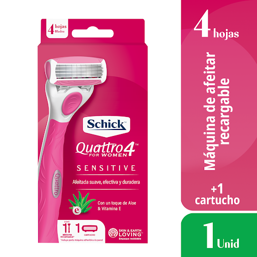 Máquina De Afeitar Schick Quattro Women x 1 und