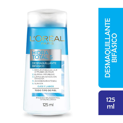 Desmaquillante Loreal Paris Bifásico Para Ojos Y Labios x 125 ml