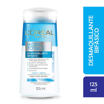 Desmaquillante Loreal Paris Bifásico Para Ojos Y Labios x 125 ml  
