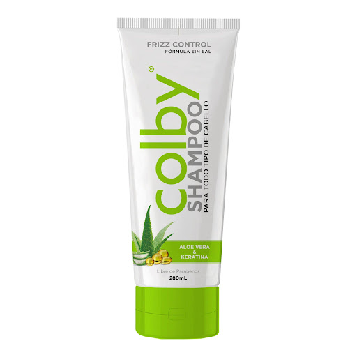 Shampo Colby sin Sal Frasco x 280 ml Colby Frasco x 1 Brinda limpieza profunda y delicada para todo tipo de cabello, sus componentes hacen de Shampoo un excelente aliado. El Aloe Vera protege la cobertura de la piel cabelluda mientras nutre e hidrata el 