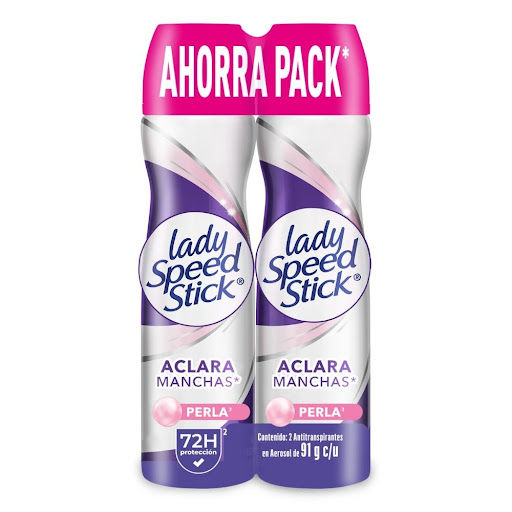 Desodorante Mujer Lady Speed Stick Derma Aclarado Perla Pack 2 x 91 gr