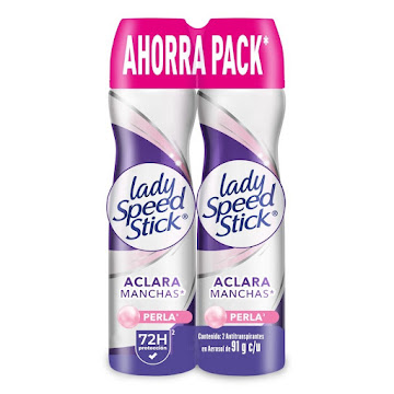 Desodorante Mujer Lady Speed Stick Derma Aclarado Perla Pack 2 x 91 gr  