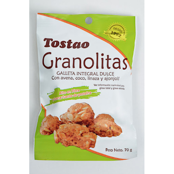 Galletas Integrales Granolitas Tostao Paquete x 78 gr  