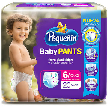 Pañales Pequeñin Baby Pants Etapa 6 Talla XXXG x 20 und  