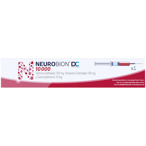 Neurobión DC Vitamina B1 + Vitamina B6 + Vitamina B12 100mg/100mg/10mg P&G Caja x 1 Jeringa