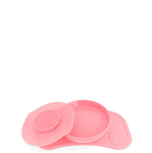 CLICK MAT MINI + PLATO TWISTSHAKE ROSA Twistshake UNIDAD x 1 Click-mat Mini está diseñado para adaptarse a la trona. El plato es prácticamente imposible de mover y tu hijo puede concentrarse en comer en lugar de perder el tiempo. El plato incluye una tapa que l