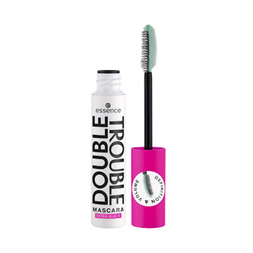 Pestañina Essence Double Trouble Waterproof Extra Black x 12 ml  