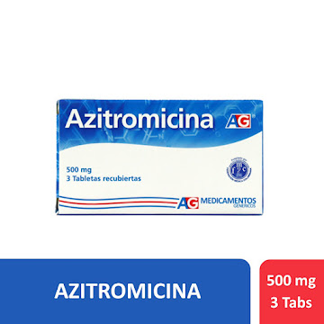 Azitromicina AG 500 mg Caja x 3 Tabletas  