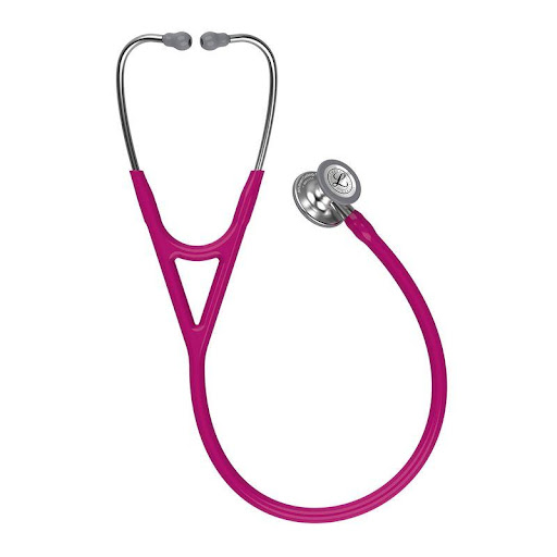 Estetosc Litman Card Iv Std Raspberry Littmann  x 1 Estetoscopio color frambuesa, ideal para escuchar con precisión sonidos del corazón, pulmones y otros órganos. Su diseño robusto y sensible permite captar frecuencias sutiles, lo que lo hace especialm