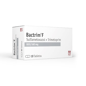 Bactrim F Sulfametoxazol + Trimetoprim 800/160mg Siegfried Caja x 10 Tabletas  