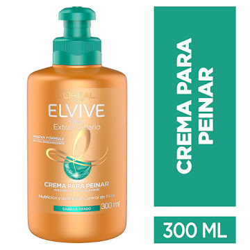 Crema De Peinar L´Oréal Oleo Elvive Extraordinario Rizos Definidos x 300 ml  
