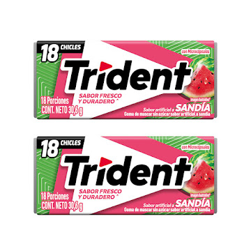 Chicle Trident Sandía x 2 und  