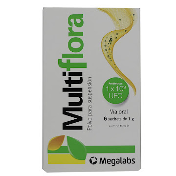 Multiflora Probióticos Megalabs Polvo Caja x 6 Sachets  