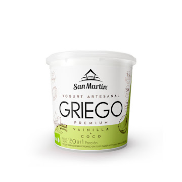 Yogurt Griego San Martín   Vainilla Coco x 150 gr 
