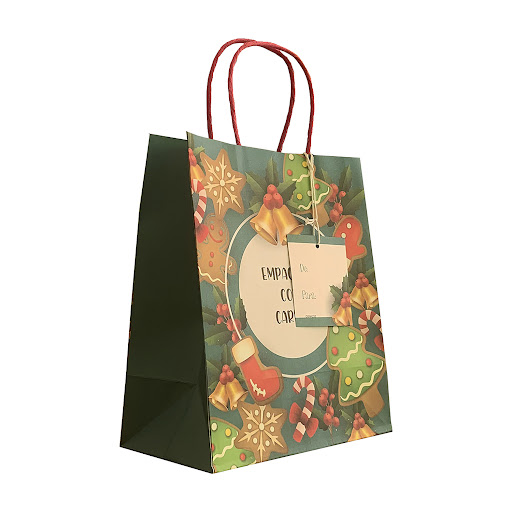 Bolsa Nico Krat Verde Navidad x 1 und 