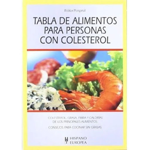 Tabla De Alimentos Para Personas Con Colesterol Hispano Europea Libro x 1.0 TABLA ALIMENTOS PARA PERSONAS COLESTEROL  Tabla De Alimentos Para Personas Con Colesterol Edita Pospisil; Santos Berrocal Domínguez Esta obra es una práctica guía indispensable para personas con eleva