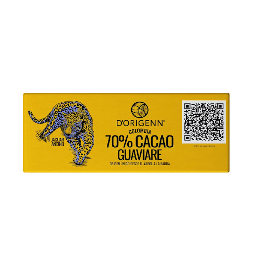 BARRA DE CHOCOLATE DORIGENN 70% GUAVIARE 12 GRM x 20 und D-ORIGENN CAJA x 20 Chocolate Premium en diferentes % de cacao que te otorgan una gran variedad de notas, sabores y aromas distintivos de cada región
