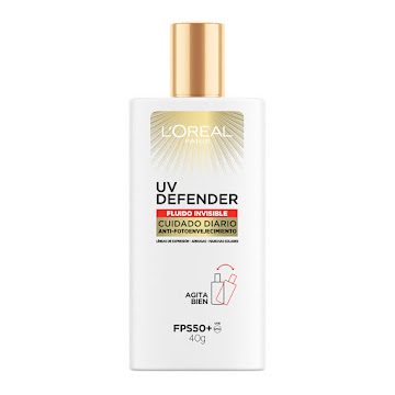 Protector Solar Loreal París UV Defender Fluido Invisible FPS 50 x 40 ml  