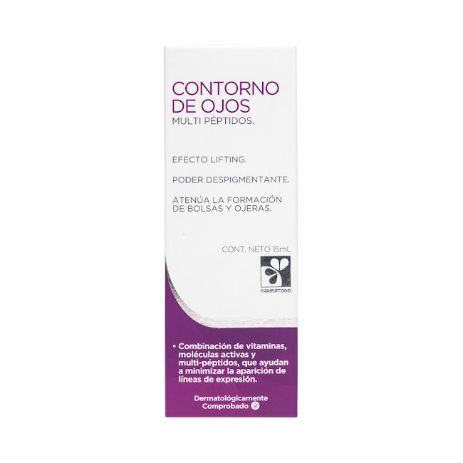 Contorno De Ojos Farmatodo Multipéptidos Efecto Lifting Frasco x 15 ml  