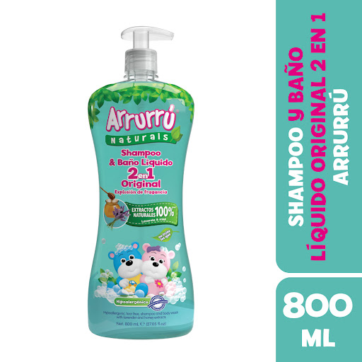 Shampoo Arrurú Naturals 2 En 1 x 800 ml