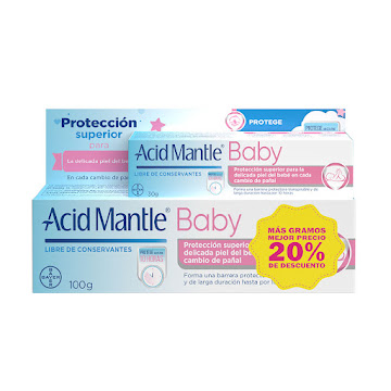 Crema Acid Mantle Baby   100 gr + Acid Mantle Baby 30 gr Oferta x 2 Tubos  