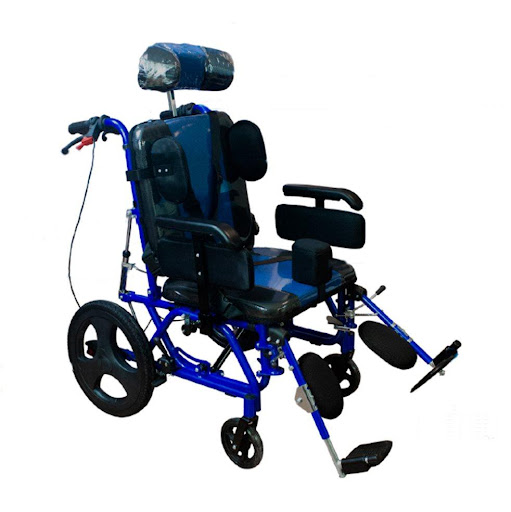 SILLA DE RUEDAS ESTÁNDAR NEUROLÓGICA NATURALE Unidad x 1 Sistema de reclinación y basculación del respaldo que facilita la ingesta de alimentos, favorece la postura prolongada en sedente y tolerancia de la misma.