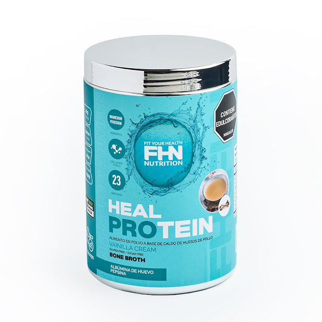 Proteína En Polvo Heal   Protein FHN Sabor Vainilla Cream Frasco x 690 g  