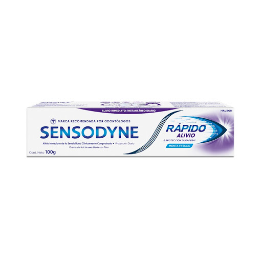 Crema Dental Sensodyne Rápido Alivio de la sensibilidad dental x 100 gr