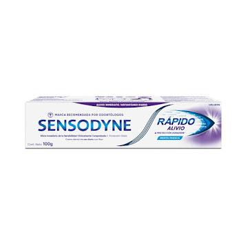 Crema Dental Sensodyne Rápido Alivio de la sensibilidad dental x 100 gr  