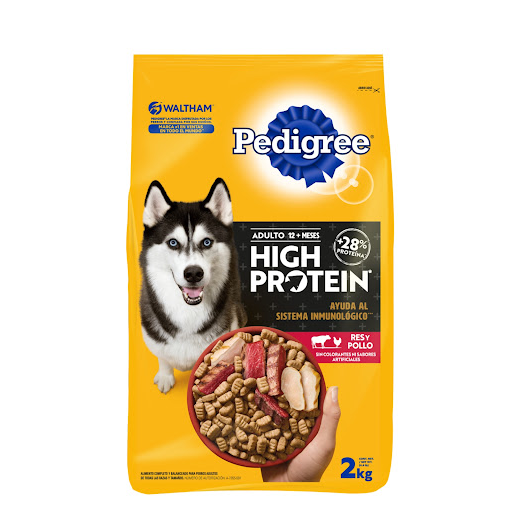 Alimento para Mascotas Pedigree High Protein Adulto +12 x 2 kg