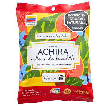 Achiras Vermora Rellenas De Bocadillo x 40 gr  