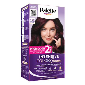Tinte Palette Intensive Color Creme 4-89 Borgoña Intenso Caja x 1 und  