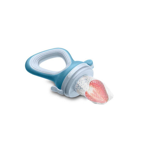 ALIMENTADOR CON TELA FUNNY MEAL AZUL MULTIKIDS BABY BLISTER x UNA ALIMENTADOR CON TELA FUNNY MEAL AZUL