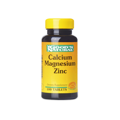 Suplemento Dietario Calcio + Magnesio + Zinc 1000mg/400mg/25mg Good´n Natural Frasco x 100 Tabletas