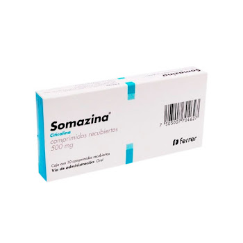 **Somazina 500Mg Comprimidos Caja x10Com. Biotoscana Citicolina           