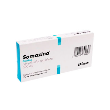 **Somazina 500Mg Comprimidos Caja x10Com. Biotoscana Citicolina           